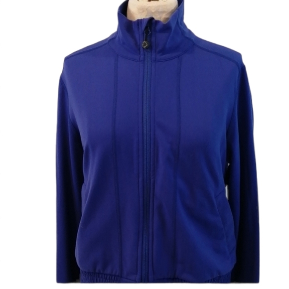 Lululemon Blue Da Bomber Zip Front Jacket Me… - Picture 3 of 13